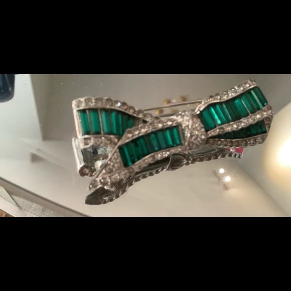 Beautiful holiday bow brooch vintage - Picture 2 of 4